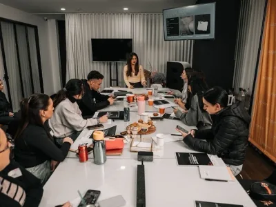 Lead Capital Group team at work in the office